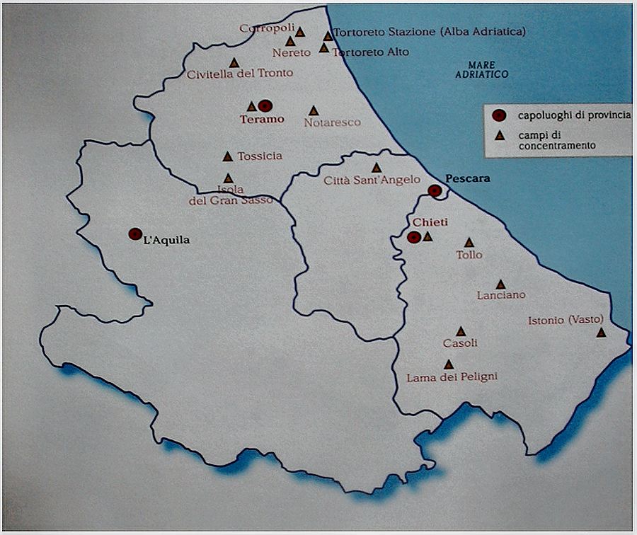 L’Abruzzo: l’internamento fascista e la memoria